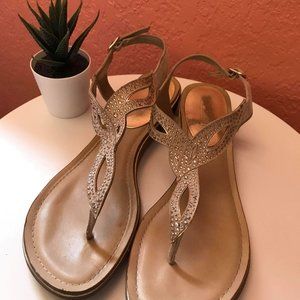 Carlos Santana Nude Sandals